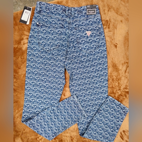 Women "Guess" skinny, high waisted cube wash jeans. Size 27×29. New - Picture 5 of 7